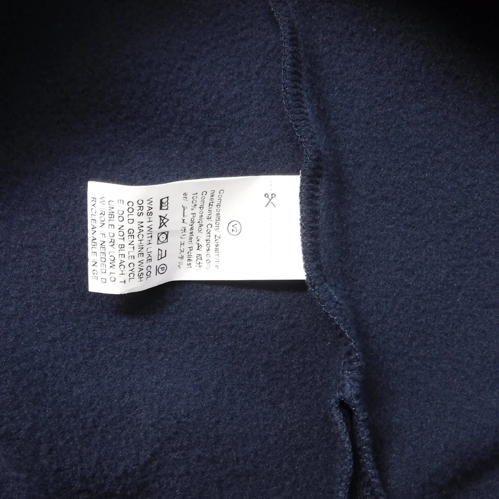 DAZY Navy Blue Color Hooded Long Sleeve Fleece Lined Sweatdress - Picture 9 of 9